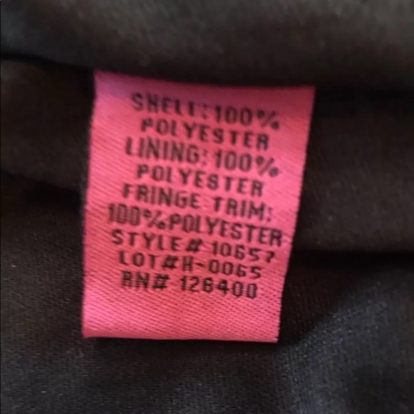 Gorgeous Fringe Front Black Top Jacket NWOT—CLEARANCE - Picture 6 of 8